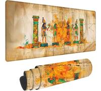 Alfombrilla Ratón Gaming, Grande Alfombrilla Ratón XXL 800x300x3 mm, Beige Mouse Pad Egipto Protector Escritorio Impermeable y Antideslizante, Gaming Mousepad Mejora La Precisión y La Velocidad w-1064