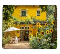 Alfombrilla Ratón Gaming Mouse Pad Girasol Mousepad con Bordes Cosidos, Impermeable, Antideslizante Alfombrilla Raton Mejora Precisión y la Velocidad, para Juegos Oficina Regalos 420x350mm Y0-144