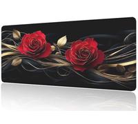 Alfombrilla Ratón Gaming Rojo, Alfombrilla Raton XXL 1000x500, Antivibraciones Silenciosa, Base Goma Ultra-Adherente, Antideslizante Bordes Reforzados, para Esports y Diseño Profesional (Rosa) M1-980