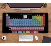 Alfombrilla ratón Gaming Tabla periódica de Elementos Alfombrilla Ratón XXL 900x400x3mm Grande Mouse Pad,Alfombrilla de ratón de Sobremesa,con Base Antideslizante,Mejora la precisión y la Velocidad