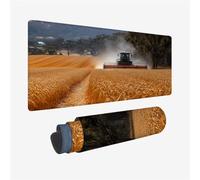 Alfombrilla Ratón Gaming Tractor Alfombrilla Ratón XXL 47.2 x 23.6 Inch, Campo Impermeable Mouse Pad Mejora La Precisión y La Velocidad, Base de Goma Antideslizante, Mousepad para Oficina, Model 869