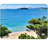 Alfombrilla Ratón Gaming, Vista al mar Mouse Pad con Bordes Cosidos, Base de Goma Antideslizante Alfombrilla de Ratón, Mejora la Velocidad, Mousepad para Gamer Regalos (210x270x3mm Árbol (2)) qw-85