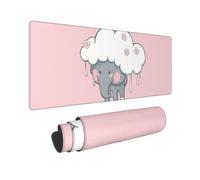 Alfombrilla Ratón Gaming XXL 1200x600mm Alfombrilla de ratón Grande, Lindo Elefante Mouse Pad XXL, con Bordes Cosidos y Base de Goma Antideslizante Mousepad Gaming, para PC, Jugadores, Oficina, P9229