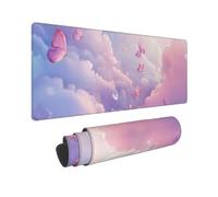 Alfombrilla Ratón Gaming XXL 1200x600mm Alfombrilla de ratón Grande, Nube púrpura Mouse Pad XXL, con Bordes Cosidos y Base de Goma Antideslizante Mousepad Gaming, para PC, Jugadores, Oficina, P7215