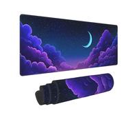 Alfombrilla Ratón Gaming XXL 500x250mm Alfombrilla de ratón Grande, Nube púrpura Mouse Pad XXL, con Bordes Cosidos y Base de Goma Antideslizante Mousepad Gaming, para PC, Jugadores, Oficina, P11744