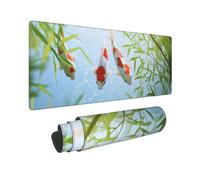 Alfombrilla Ratón Gaming XXL 900x400mm Alfombrilla de ratón Grande, pez Rojo Mouse Pad XXL, con Bordes Cosidos y Base de Goma Antideslizante Mousepad Gaming, para PC, Jugadores, Oficina, P12398