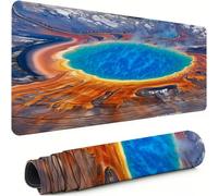 Alfombrilla Ratón Gaming XXL, Alfombrilla Escritorio 600x300x3mm Azul Protector Escritorio Mejora La Precisión y La Velocidad con Base de Goma Antideslizante, Oficina, Gamer Mundo maravilloso xg-378