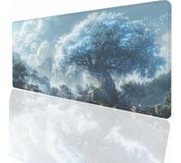 Alfombrilla Ratón Gaming XXL, Gaming Mouse Pad 1000x500x3mm, Protector Escritorio Antideslizante, Alfombrilla de Ratón áRbol Mousepad Grande, Tapete Raton para Jugadores de PC Oficina PjY12088 N-U