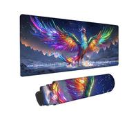 Alfombrilla Ratón Gaming XXL, Gaming Mouse Pad 1200 x 400 mm, Protector Escritorio Antideslizante, Alfombrilla de Ratón Star Phoenix, Mousepad Grande, Tapete Raton para Jugadores de PC, Oficina h-827