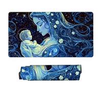 Alfombrilla Ratón Gaming XXL, Gaming Mouse Pad 1200x600mm, Protector Escritorio Antideslizante, Alfombrilla de Ratón Madre del niño, Mousepad Grande, Tapete Raton para Jugadores de PC, Oficina v-264