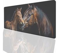 Alfombrilla Ratón Gaming XXL, Gaming Mouse Pad 1200x600x3mm, Protector Escritorio Antideslizante, Alfombrilla de Ratón Animal Caballo Mousepad Grande Tapete Raton Jugadores de PC Oficina LMDT12028