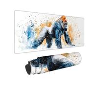 Alfombrilla Ratón Gaming XXL, Gaming Mouse Pad 1400 x 600 mm, Protector Escritorio Antideslizante, Alfombrilla de Ratón Animales orangutanes, Mousepad Grande, Tapete Raton para Jugadores de PC h-177