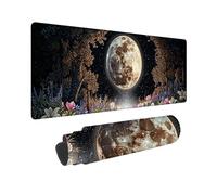 Alfombrilla Ratón Gaming XXL, Gaming Mouse Pad 1600 x 800 mm, Protector Escritorio Antideslizante, Alfombrilla de Ratón Hojas de plantas, Mousepad Grande, Tapete Raton para Jugadores de PC, R-913