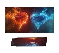 Alfombrilla Ratón Gaming XXL, Gaming Mouse Pad 500x250mm, Protector Escritorio Antideslizante, Alfombrilla de Ratón Amor de ensueño, Mousepad Grande, Tapete Raton para Jugadores de PC, Oficina v-597
