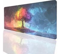 Alfombrilla Ratón Gaming XXL, Gaming Mouse Pad 600x300x3mm, Protector Escritorio Antideslizante, Alfombrilla de Ratón Abstracto áRbol Mousepad Grande Tapete Raton Jugadores de PC Oficina LMDT2001