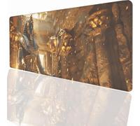 Alfombrilla Ratón Gaming XXL, Gaming Mouse Pad 700 x 300 x 3 mm, Protector Escritorio Antideslizante, Alfombrilla de Ratón Egipto FaraóN Mousepad Grande Tapete Raton Jugadores de PC Oficina LMDT4345