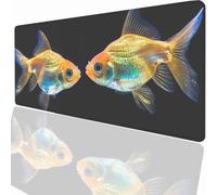 Alfombrilla Ratón Gaming XXL, Gaming Mouse Pad 700x300x3mm, Protector Escritorio Antideslizante, Alfombrilla de Ratón Pez Mousepad Grande, Tapete Raton para Jugadores de PC Oficina PjY6244 3-3
