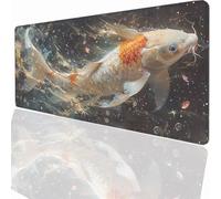 Alfombrilla Ratón Gaming XXL, Gaming Mouse Pad 700x400x3mm, Protector Escritorio Antideslizante, Alfombrilla de Ratón Animal Pez Mousepad Grande, Tapete Raton para Jugadores de PC Oficina LMDT9115