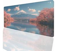 Alfombrilla Ratón Gaming XXL, Gaming Mouse Pad 700x400x3mm, Protector Escritorio Antideslizante, Alfombrilla de Ratón Monte Fuji Lago Mousepad Grande Tapete Raton Jugadores de PC Oficina LMDT10529