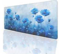 Alfombrilla Ratón Gaming XXL, Gaming Mouse Pad 700x400x3mm, Protector Escritorio Antideslizante, Alfombrilla de Ratón Flores Mousepad Grande, Tapete Raton para Jugadores de PC Oficina PjY6358 2-H