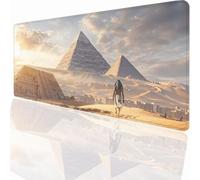 Alfombrilla Ratón Gaming XXL, Gaming Mouse Pad 800x300x3mm, Protector Escritorio Antideslizante, Alfombrilla de Ratón Egipto PiráMide Mousepad Grande Tapete Raton Jugadores de PC Oficina LMDT5982