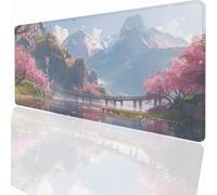 Alfombrilla Ratón Gaming XXL, Gaming Mouse Pad 800x300x3mm, Protector Escritorio Antideslizante, Alfombrilla de Ratón Paisaje Mousepad Grande, Tapete Raton para Jugadores de PC Oficina PjY1640 L-0