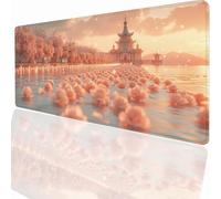 Alfombrilla Ratón Gaming XXL, Gaming Mouse Pad 900x300x3mm, Protector Escritorio Antideslizante, Alfombrilla de Ratón Paisaje Mousepad Grande, Tapete Raton para Jugadores de PC Oficina PjY13448 N-U