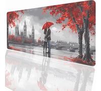 Alfombrilla Ratón Gaming XXL, Gaming Mouse Pad 900x300x3mm, Protector Escritorio Antideslizante, Alfombrilla de Ratón Big Ben Mousepad Grande, Tapete Raton para Jugadores de PC Oficina PjY2136 O-D