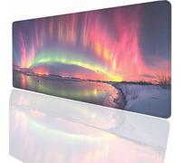 Alfombrilla Ratón Gaming XXL, Gaming Mouse Pad 900x400x3mm, Protector Escritorio Antideslizante, Alfombrilla de Ratón LáSer Mousepad Grande, Tapete Raton para Jugadores de PC Oficina PjY10926 N-U