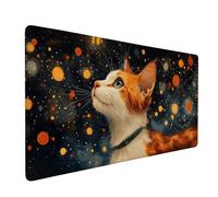 Alfombrilla Ratón Gato Alfombrilla Ratón XXL 1000x500x3mm, Sencillez Mouse Pad Gaming con Base de Goma Antideslizante, Superficie Resistente a Salpicaduras, Mousepad para Jugadores, PC, Model 949
