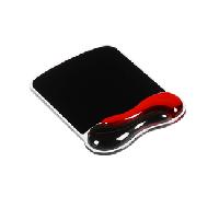 ALFOMBRILLA RATON GEL WAVE KENSINGTON ROJA Y NEGRA 62402