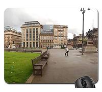 Alfombrilla Raton, Glasgow George Square Panorama Escocia Reino Unido Ciudad Alfombrilla De Ratón para Juegos Antideslizante Mouse Pad Ergonómico Alfombrilla Gaming para Pc Ratón 25X30Cm