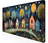 Alfombrilla Ratón Grande Azul Historietas, Alfombrilla Raton Impermeable Antideslizante, Mouse Pad con Base de Goma Bordes Cosidos, Accesorios Gaming, Mousepad para Gamer, PC 60 x 30 cm -z1c09B85