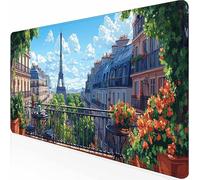 Alfombrilla Ratón Grande Color Ciudad, Alfombrilla Raton Impermeable Antideslizante, Mouse Pad con Base de Goma Bordes Cosidos, Accesorios Gaming, Mousepad para Oficina, Gamer, PC 90 x 40 cm -z1c0953