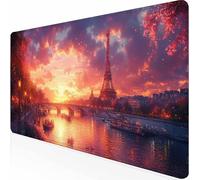 Alfombrilla Ratón Grande Color Ciudad, Alfombrilla Raton Impermeable Antideslizante, Mouse Pad con Base de Goma Bordes Cosidos, Accesorios Gaming, Mousepad para Gamer, PC 1500 x 800 mm -z1c09168