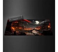 Alfombrilla Ratón Grande Puente del Río Luna Alfombrilla de ratón XXL 600x300x2 mm Mouse Pad Gaming Alfombrilla Escritorio con Base de Goma Antideslizante Mejora la precisión y la Velocidad