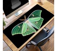 Alfombrilla Ratón Grande XXL 1200x600x3mm Verde Mariposa Mouse Pad Gaming, Alfombrilla Antideslizante,Tapete Escritorio con Bordes Cosidos, Mat para Jugadores, Pc, Oficina Accesorios PjY2069 5-7