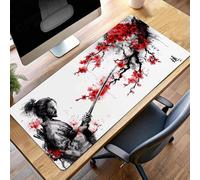 Alfombrilla Ratón Grande XXL 140 x 60cm Hombre Negro Mouse Pad Gaming, Alfombrilla Antideslizante,Tapete Escritorio con Bordes Cosidos, Mat para Jugadores, Pc, Oficina Accesorios PjY1939 7-V