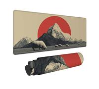Alfombrilla Ratón Gris Alfombrilla Ratón XXL 1000x500mm, Mouse Pad Paisaje Mousepad con Base de Goma Antideslizante, Impermeable Tapete Escritorio Accesorios Gaming para Gamers, PC, Regalo -hjw260153