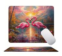 Alfombrilla Ratón Grulla corona roja Bosque, Alfombrilla Gaming 40 x 30 cm, Base de Goma Antideslizante, con Bordes Cosidos, Mouse Pad Compacta Resistente Salpicaduras, Hogar, Oficina Portátil s0z-283