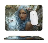 Alfombrilla Ratón Hadas de las mariposas Alfombrilla Escritorio 400 x 300 mm Mejora la Precisión y la Velocidad con Base de Goma Antideslizante y Bordes Cosidos Duradera y Cómoda, para Oficina j-332