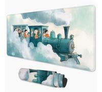 Alfombrilla Ratón Historietas Alfombrilla Gaming 500x250 mm Grande Tren Mouse Pad XXL Impermeable con Bordes Cosidos Alfombrilla Escritorio, Mouse Mat para el Hogar, Oficina y Sala de Juegos 3Y-938