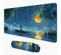 Alfombrilla Ratón Historietas,Alfombrilla Ratón XXL 1200x600 mm,Mouse Pad Impermeable con Bordes Cosidos y Base de Goma Antideslizante,Mousepad para Oficina y Sala de Juegos (Cielo Estrellado) 3Y-959