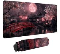 Alfombrilla Ratón Japón Alfombrilla Escritorio, 2025 Nuevo Mouse Pad XXL 700x400 mm Mousepad Antideslizante e Impermeable, Tapete Escritorio, Desk Mat para Gaming Jugadores, PC, Oficina,(Luna)-dd1950