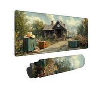 Alfombrilla Ratón JaponéS Mouse Pad Paisaje 80 x 30 cm, Alfombrilla Ratón Lavable, Mousepad con Base de Goma Antideslizante Bordes Cosidos, Mouse Pad para Gamers Portátil Oficina, Regalos -TL54HP