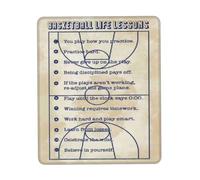Alfombrilla Raton Jugadores De Baloncesto, Lecciones De Vida En El Baloncesto 25X30Cm Antideslizante Alfombrilla Portátil Mouse Pad para Oficina Pc