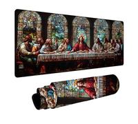 Alfombrilla Ratón La última Cena Alfombrilla Ratón XXL 300 x 700 x 3 mm Impermeable Mousepad Hombre Bordes sellados Mayor precisión y Velocidad per Teclado Portatil Gaming Oficina Regalo DBYH-3219