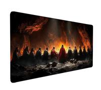 Alfombrilla Ratón La úLtima Cena Alfombrilla Ratón XXL 800x300mm, Mouse Pad Negro Mousepad con Base de Goma Antideslizante, Impermeable Tapete Escritorio Accesorios Gaming para Gamers -lsy26036B