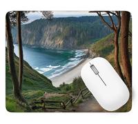 Alfombrilla Ratón Lago Alfombrilla de Ratón 200 x 150 mm Mouse Pad Pequeño con Base de Goma Paisaje Antideslizante, Superficie Resistente a Salpicaduras, Portátil Mouse Pad, Regalos Navidad p1j-493