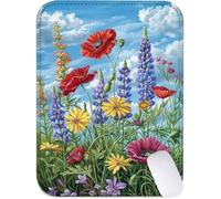Alfombrilla Ratón Lavanda Alfombrilla Escritorio Impermeable, 150 x 200 mm Mini Mouse Pad Flor Aprotector Escritorio Antideslizante, Mousepad para Ratón Inalámbrico, Viajes, Oficina, Portátil J2-982